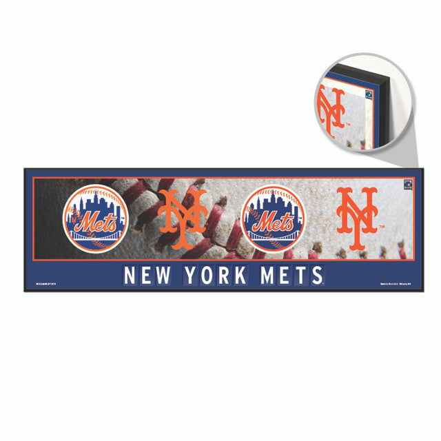 New York Mets Sign 9x30 Wood Evolution