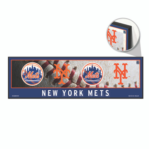 New York Mets Sign 9x30 Wood Evolution