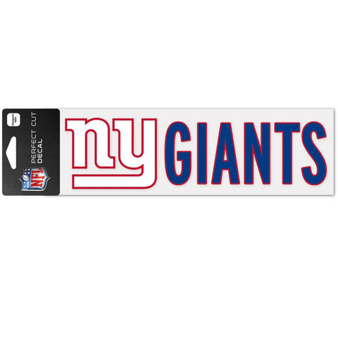 New York Giants Decal 3x10 Perfect Cut Wordmark Color