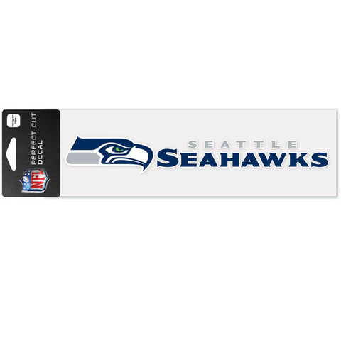 Seattle Seahawks Decal 3x10 Perfect Cut Wordmark Color