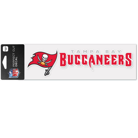 Tampa Bay Buccaneers Decal 3x10 Perfect Cut Wordmark Color