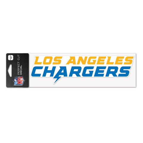 Los Angeles Chargers Decal 3x10 Perfect Cut Wordmark Color