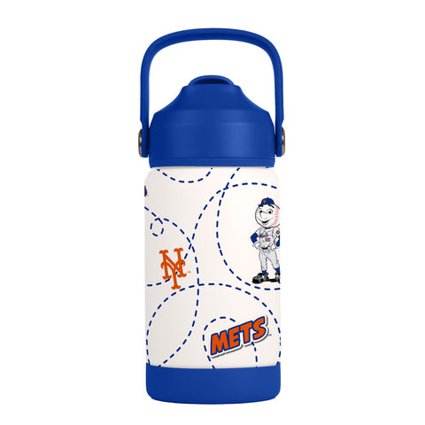 New York Mets Kids Bottle 12oz Stainless Steel Mascot