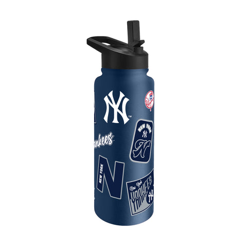 New York Yankees Quencher Bottle 34oz Stainless Steel Dreamweave