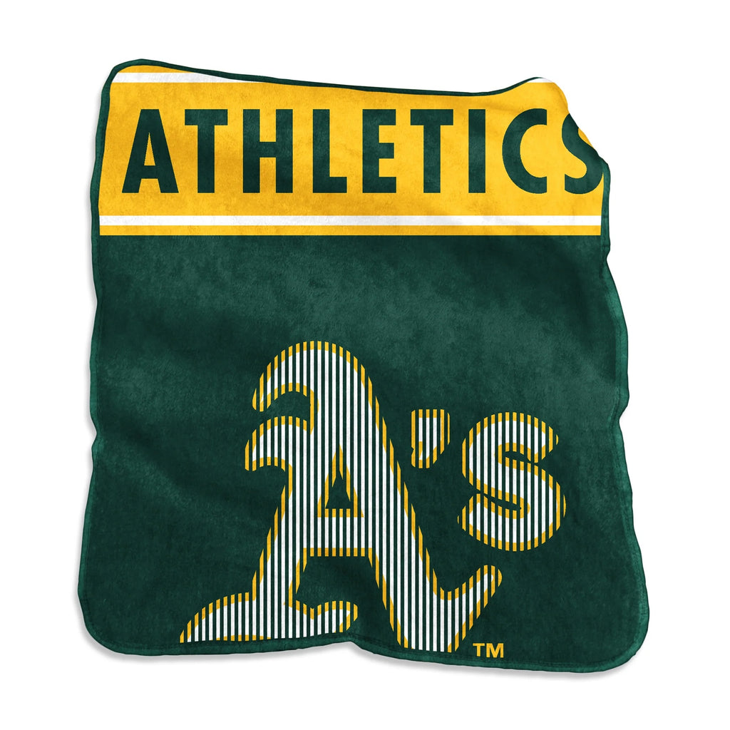 Oakland Athletics Blanket 60x80 Raschel Throw