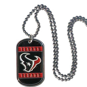 Houston Texans Necklace Tag Style - Special Order