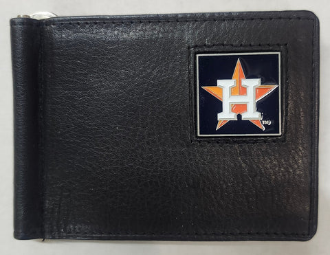 Houston Astros Wallet Leather Billfold Clip Wallet