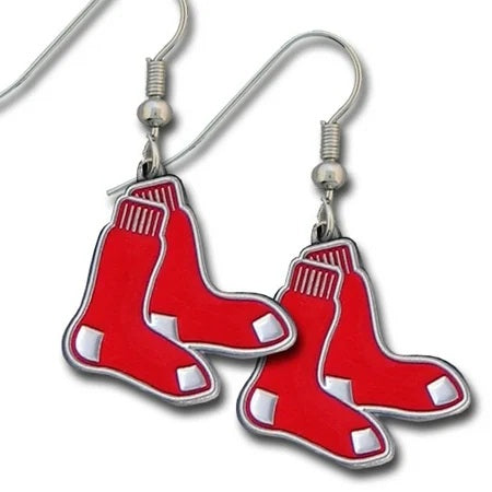 Boston Red Sox Earrings Dangle Style