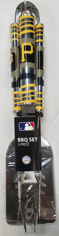 Pittsburgh Pirates Utensil Set Grilling BBQ Stainless Steel 3 Piece CO