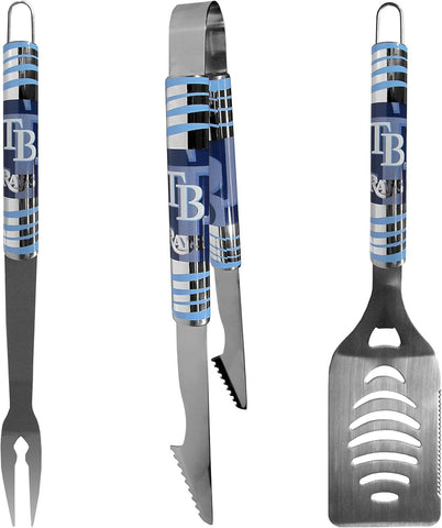 Tampa Bay Rays Utensil Set Grilling BBQ Stainless Steel 3 Piece CO