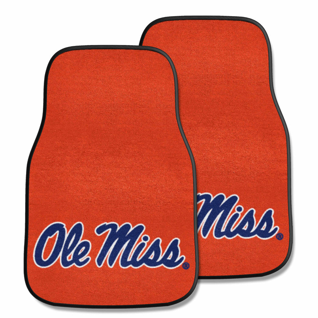 University of Mississippi - Ol 2-pc Carpet Car Mat Set
