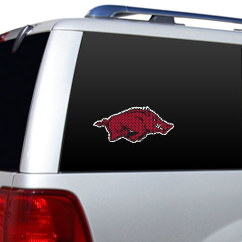 Arkansas Razorbacks Window Film 12 Inch Die Cut