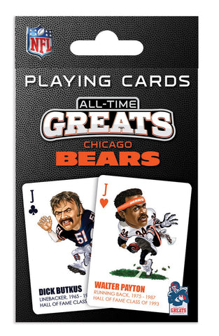 Chicago Bears Playing Cards All-Time Greats