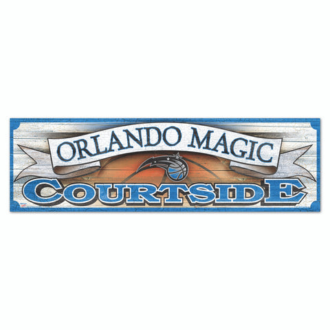 Orlando Magic Sign 9x30 Wood Courtside