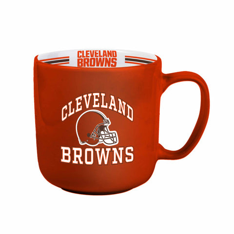 Cleveland Browns Coffee Mug 15oz Stripe Design