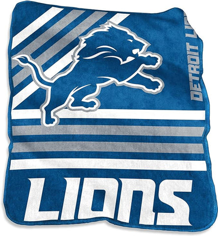 Detroit Lions Blanket 50x60 Raschel Throw