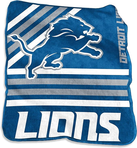 Detroit Lions Blanket 50x60 Raschel Throw