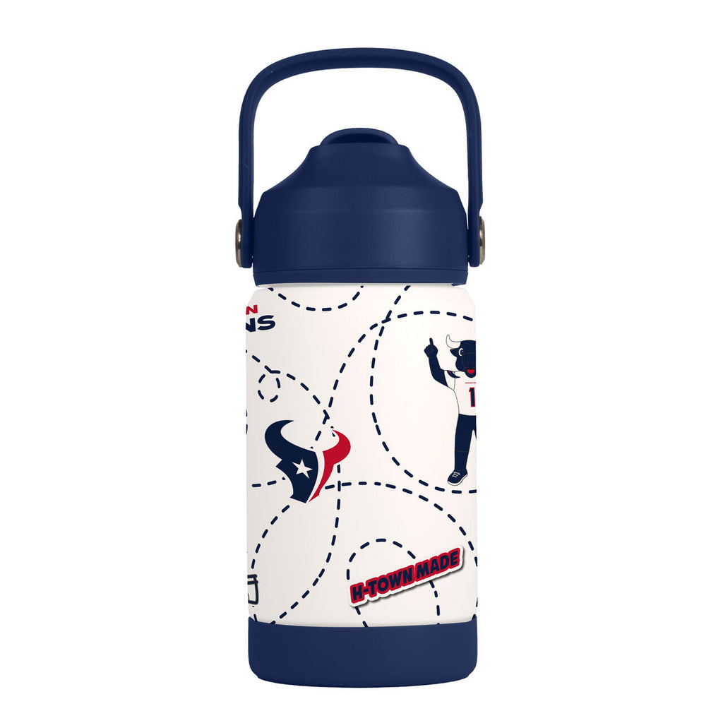 Houston Texans Kids Bottle 12oz Stainless Steel Mascot