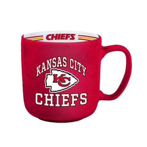 Kansas City Chiefs Coffee Mug 15oz Stripe Design