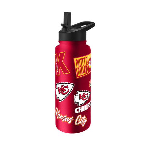 Kansas City Chiefs Quencher Bottle 34oz Stainless Steel Dreamweave