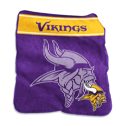Minnesota Vikings Blanket 60x80 Raschel Throw
