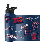 New England Patriots Quencher Bottle 34oz Stainless Steel Dreamweave