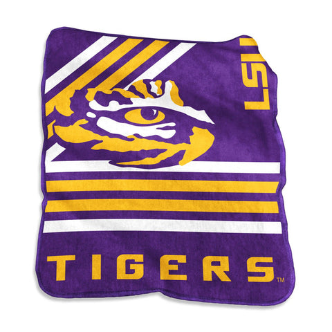 LSU Tigers Blanket 50x60 Raschel Throw