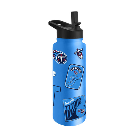 Tennessee Titans Quencher Bottle 34oz Stainless Steel Dreamweave