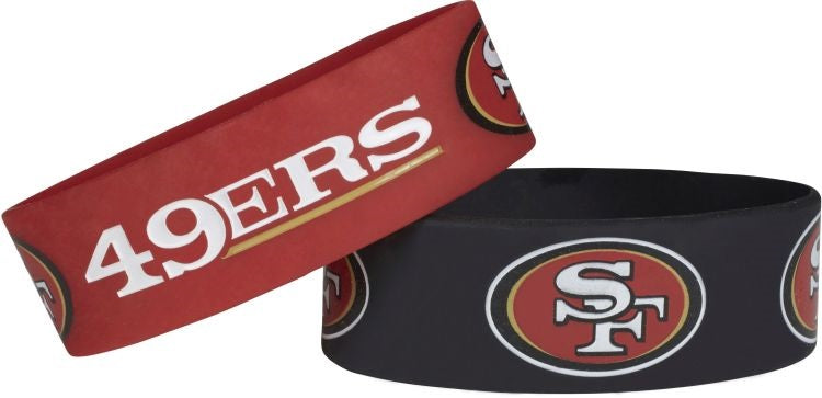 San Francisco 49ers Bracelets 2 Pack Wide