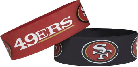 San Francisco 49ers Bracelets 2 Pack Wide