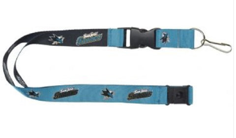 San Jose Sharks Lanyard Reversible Teal/Black - Special Order
