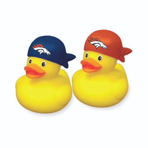 Denver Broncos Rubber Duck 2 Pack Set