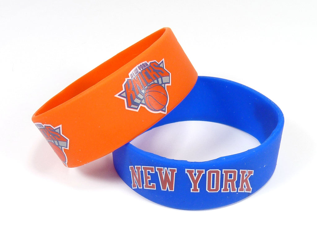 New York Knicks Bracelets 2 Pack Wide - Special Order