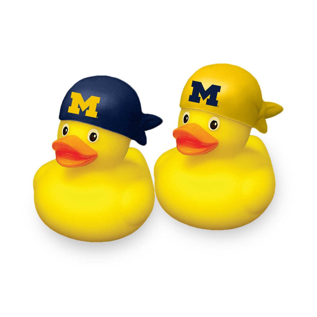 Michigan Wolverines Rubber Duck 2 Pack Set