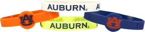 Auburn Tigers Bracelets - 4 Pack Silicone - Special Order
