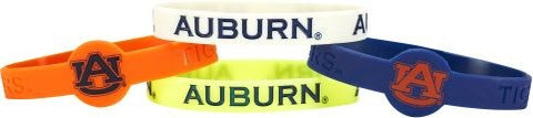 Auburn Tigers Bracelets - 4 Pack Silicone - Special Order