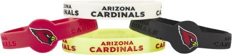Arizona Cardinals Bracelets 4 Pack Silicone