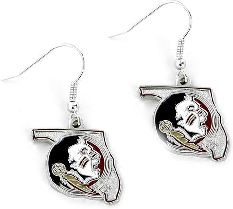 Florida State Seminoles Earrings State Design