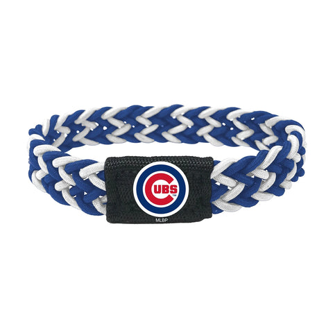 Chicago Cubs Bracelet Braided Blue and White