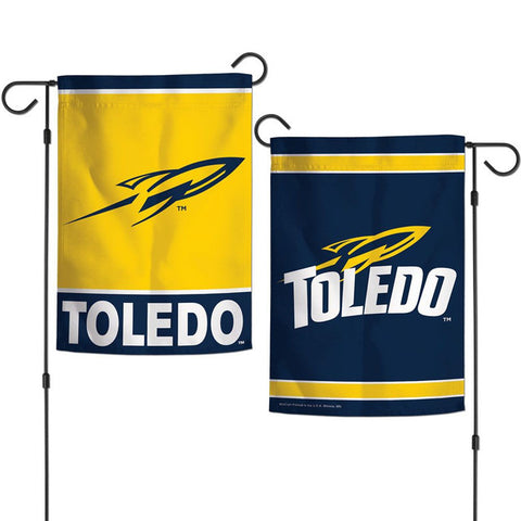 Toledo Rockets Flag 12x18 Garden Style 2 Sided