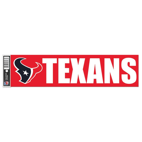 Houston Texans Decal 3x12 Bumper Strip Style - Special Order