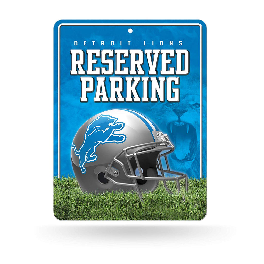 Detroit Lions Sign Metal Parking Logo