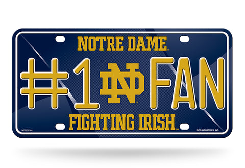 Notre Dame Fighting Irish License Plate #1 Fan