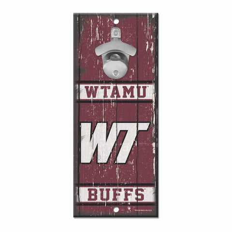 West Texas A&M Buffs Sign Wood 5x11 Bottle Opener Alternate