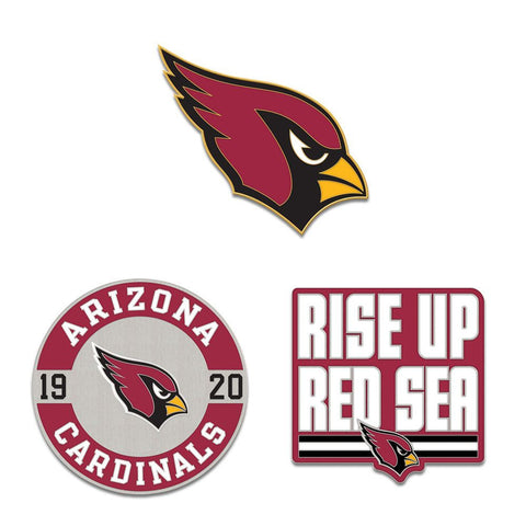 Arizona Cardinals Enamel Pin Set 3 Piece