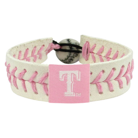 Texas Rangers Bracelet Baseball Pink CO
