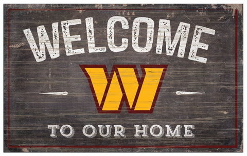 Washington Commanders Sign Wood 6x12 Welcome To Our Home Design