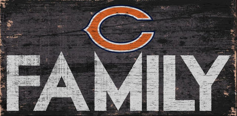 Chicago Bears Sign Wood 12x6 Family Design