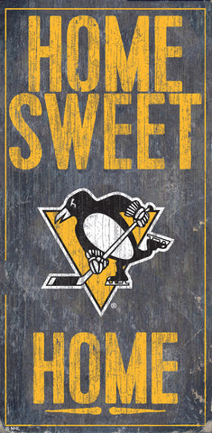 Pittsburgh Penguins Sign Wood 6x12 Home Sweet Home Design