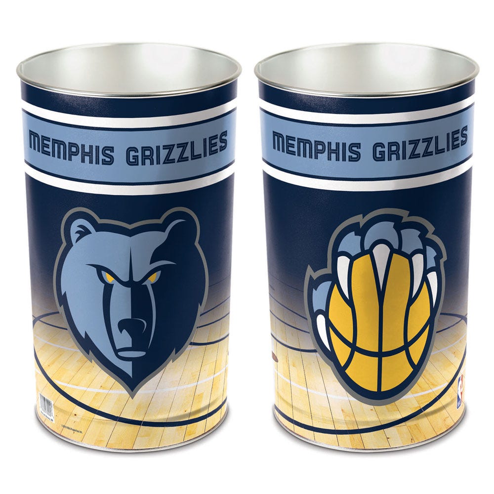 Memphis Grizzlies Wastebasket 15 Inch - Periodic Restock